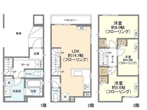 浦和駅 徒歩21分 1階の物件間取画像